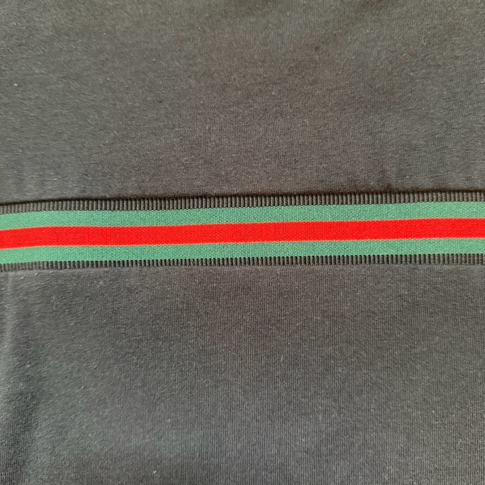 Vintage Black Baby Tee with Strip Detail - Picture 4 of 9